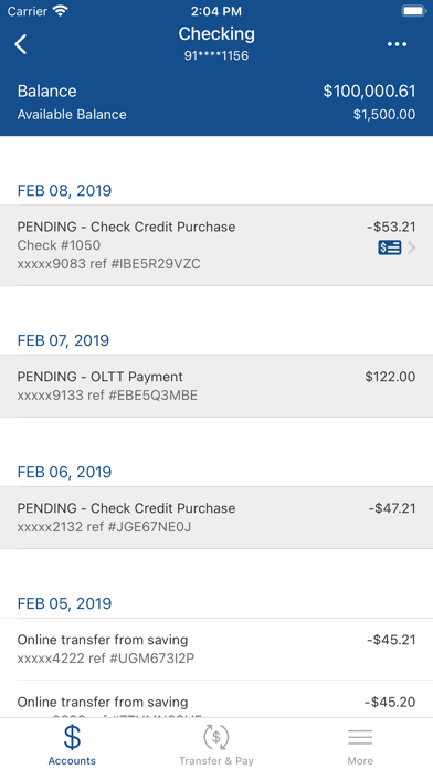 Gates Chili FCU Screenshot
