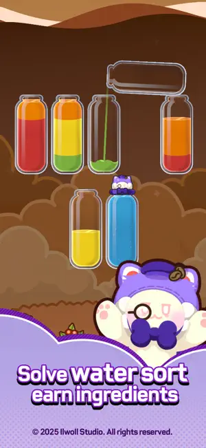 Ghost Sort : Water Sort Cafe screenshot 1