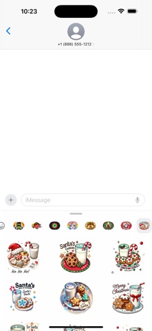 Santa's Milk Cookies Stickers screenshot