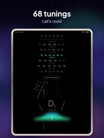 Aurora Guitar Tuner: EADGBE iPad screenshot