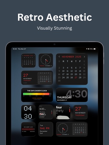 Void Widgets - Retro & Minimal iPad screenshot 1