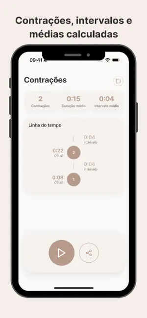Contador de Contrações Nattal screenshot 3