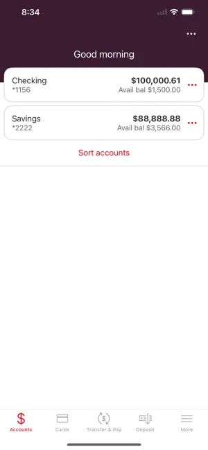 Vantage Bank Mobile screenshot 2