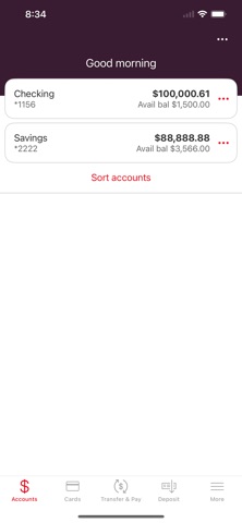 Vantage Bank Mobile Screenshot 2 of 6