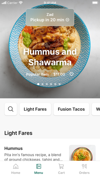 Zad by Pita Inn iPhone screenshot 2 - Food & Drink app