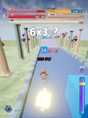 Arithmetic Run iPad screenshot