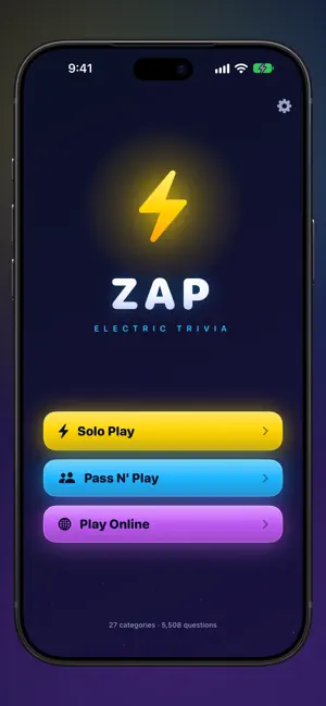 Zap! Electric Trivia screenshot 1