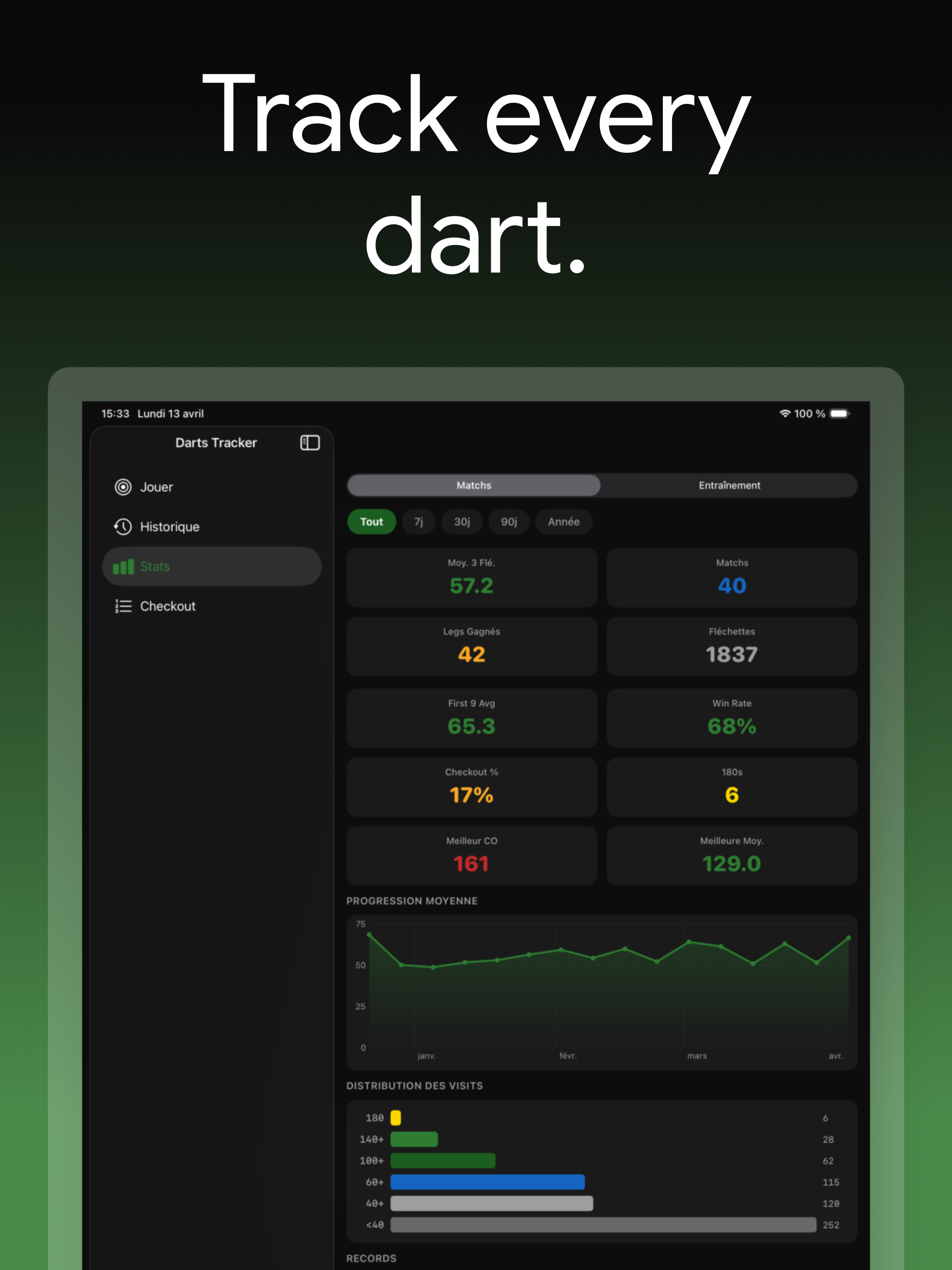 Darts Tracker - Score & Stats