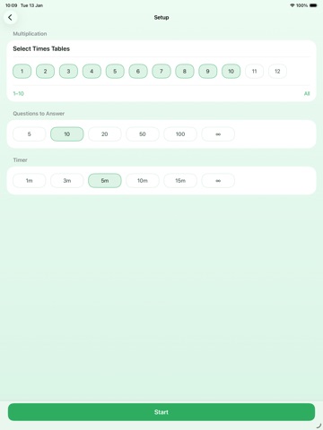 Times Tables - Mental Math iPad screenshot