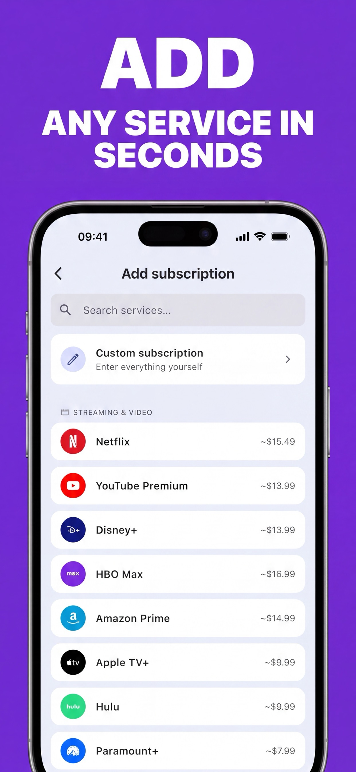 Manage Subscriptions: SubTrack screenshot 3