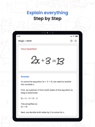 AI Magic Math iPad screenshot