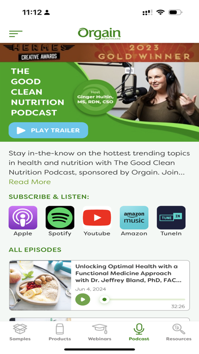 Orgain Healthcare Screenshot