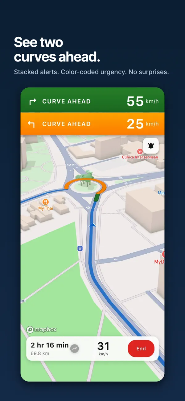 Screenshot #2 pour SmoothRide - Corner Speed