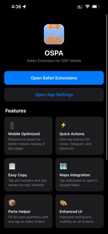 OSPA Extension Screenshot 1 of 3