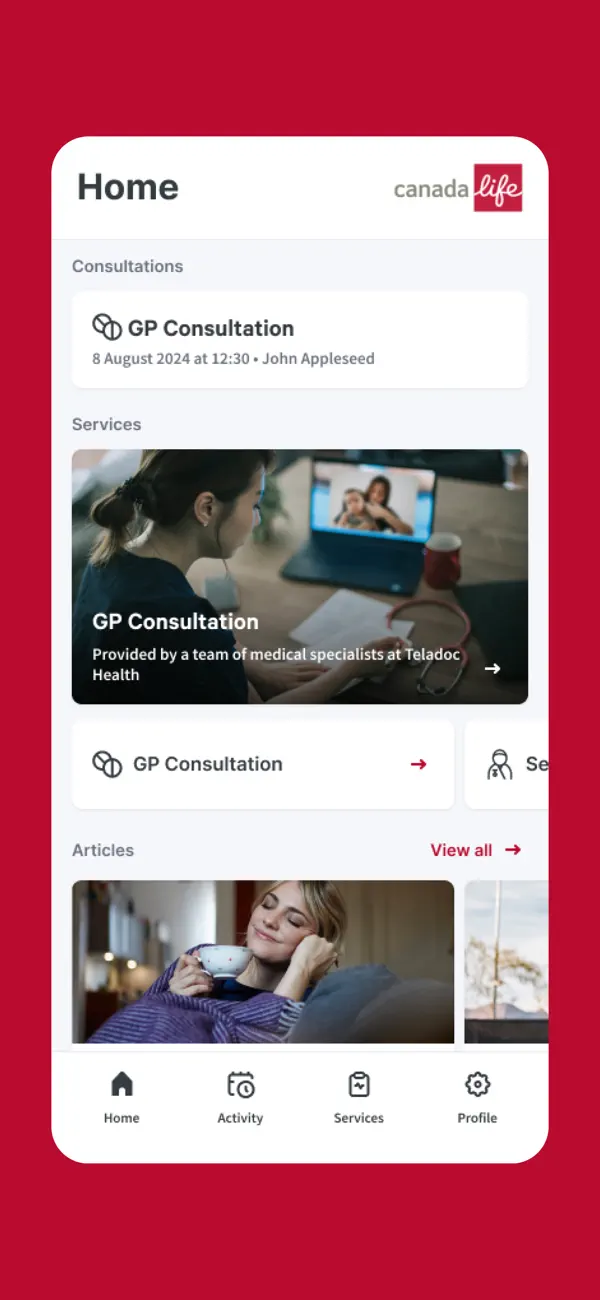 Screenshot #1 pour WeCare by Canada Life