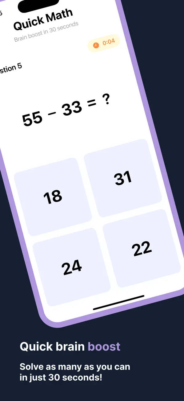 #2. Quick Math Boost (iOS) Ved: Aleksandr Pogrebitskii