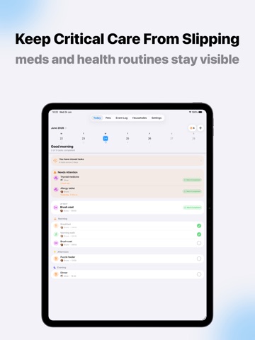 Pet Care Reminder & Tracker iPad screenshot