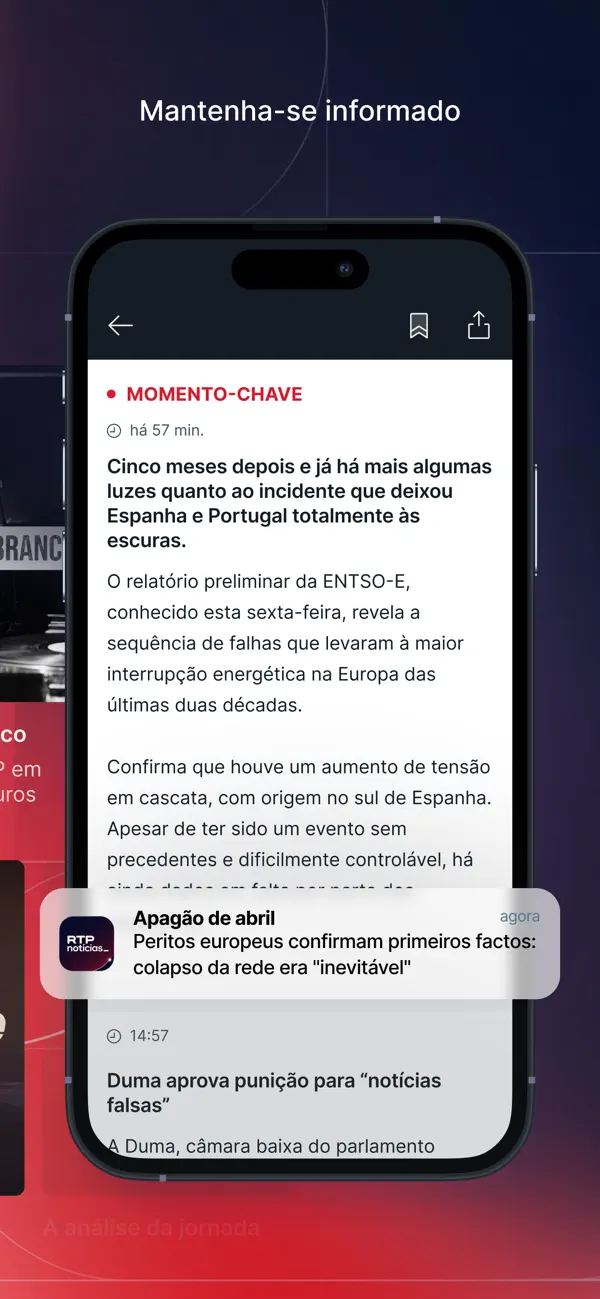 Screenshot #3 pour RTP Notícias