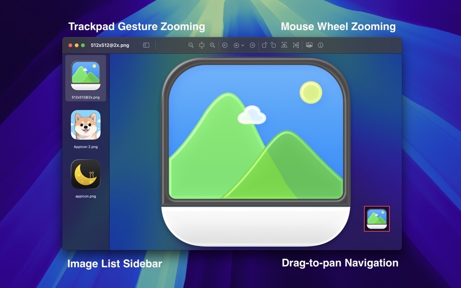 #3. PicViewer - Your Image Viewer (macOS) От: 庆娣 王