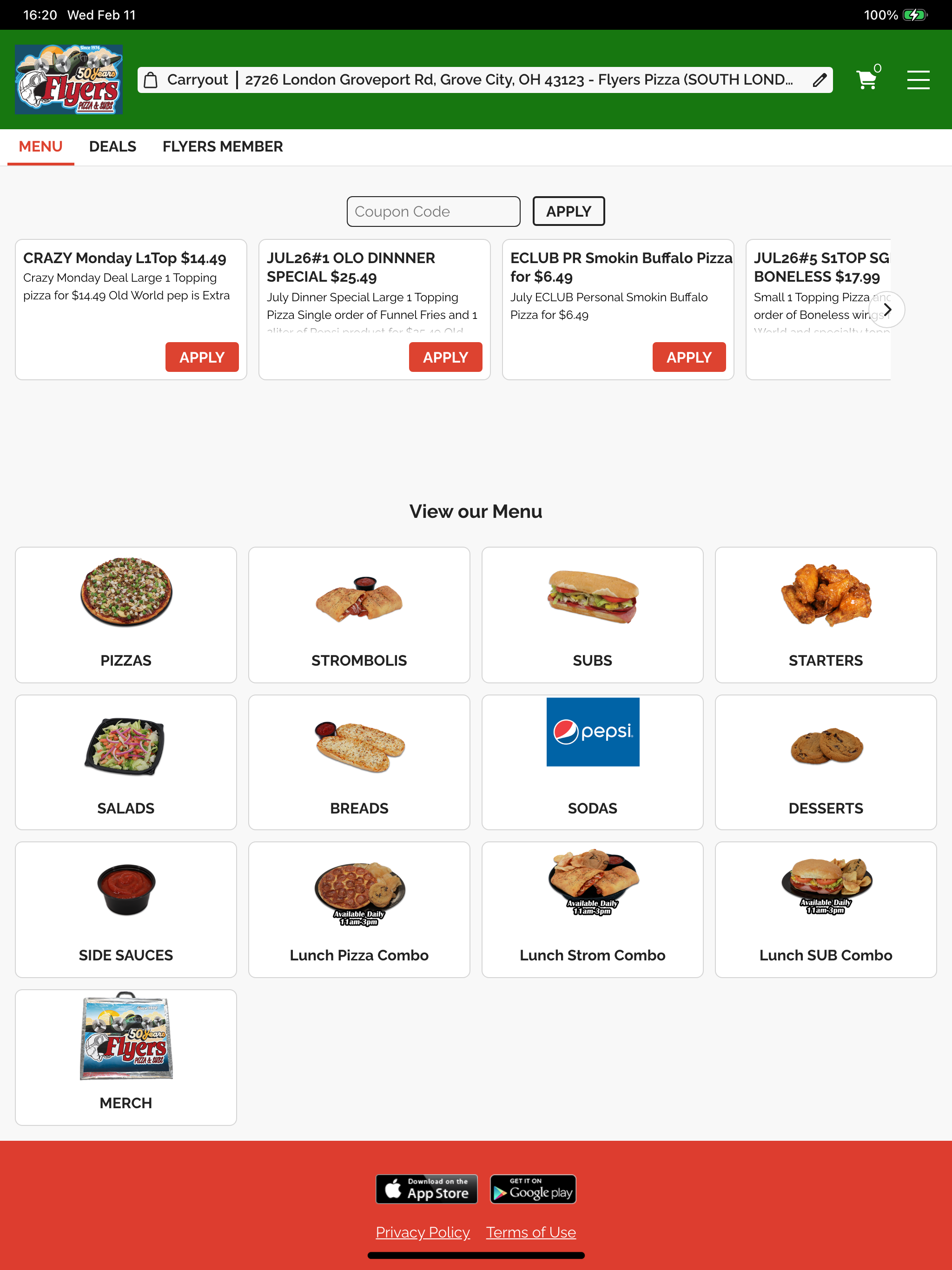 Flyers Pizza App screenshot 6