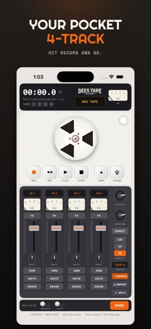 DEES TAPE: Track Recorder Screenshot 1 of 4