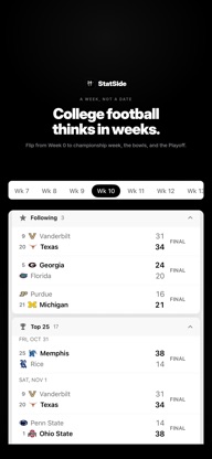 StatSide – College Football screenshot 4