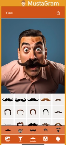 MustaGram Cam: FX StacheMaster app screenshot