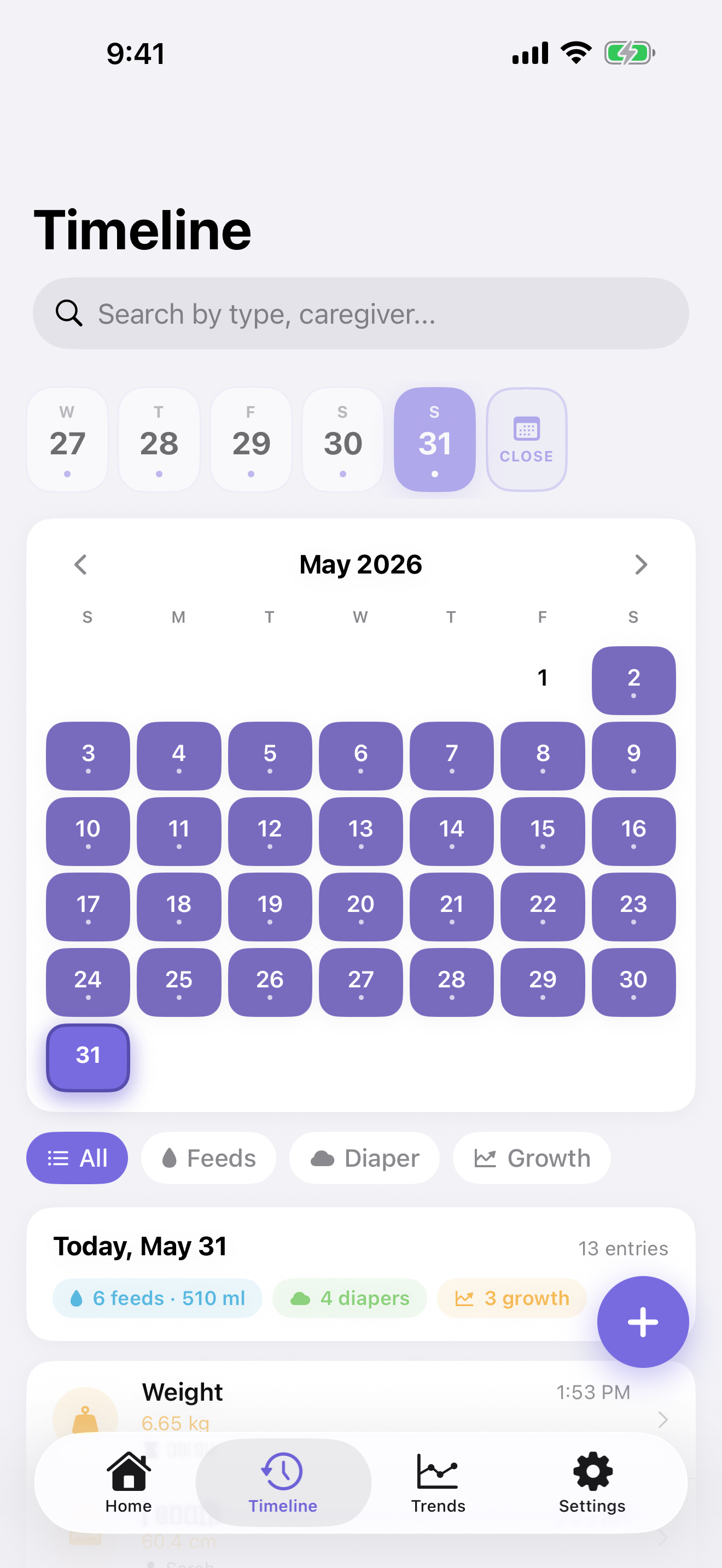 BabyLog: Feed & Diaper Tracker screenshot 6