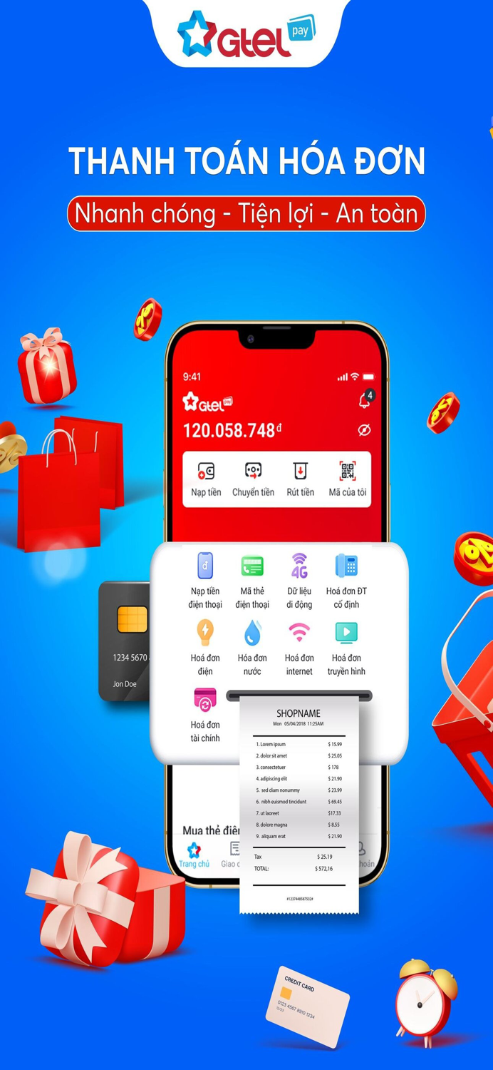 GTELPAY - VÍ ĐIỆN TỬ