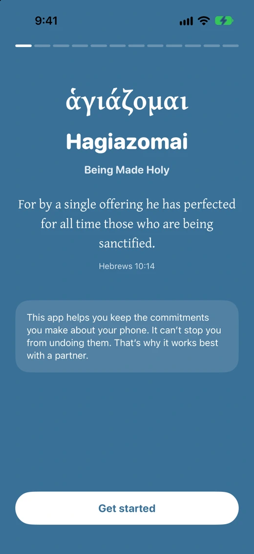 Hagiazomai: Being Made Holy screenshot 6