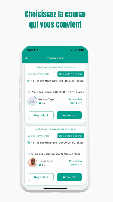 Yogo Driver - pour chauffeurs Screenshot