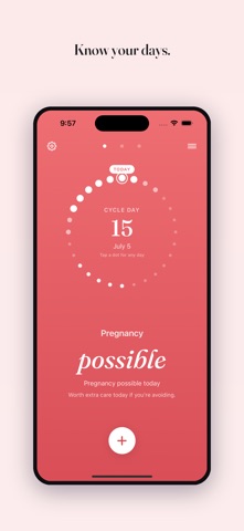 July — Cycle & Fertility Screenshot 1 of 6