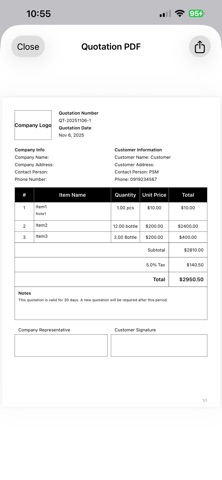 EstiMate - Quotation Partner Screenshot 3 of 9