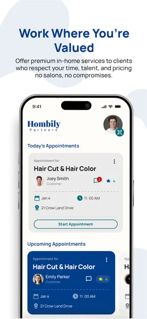 Hombily Partner screenshot 2