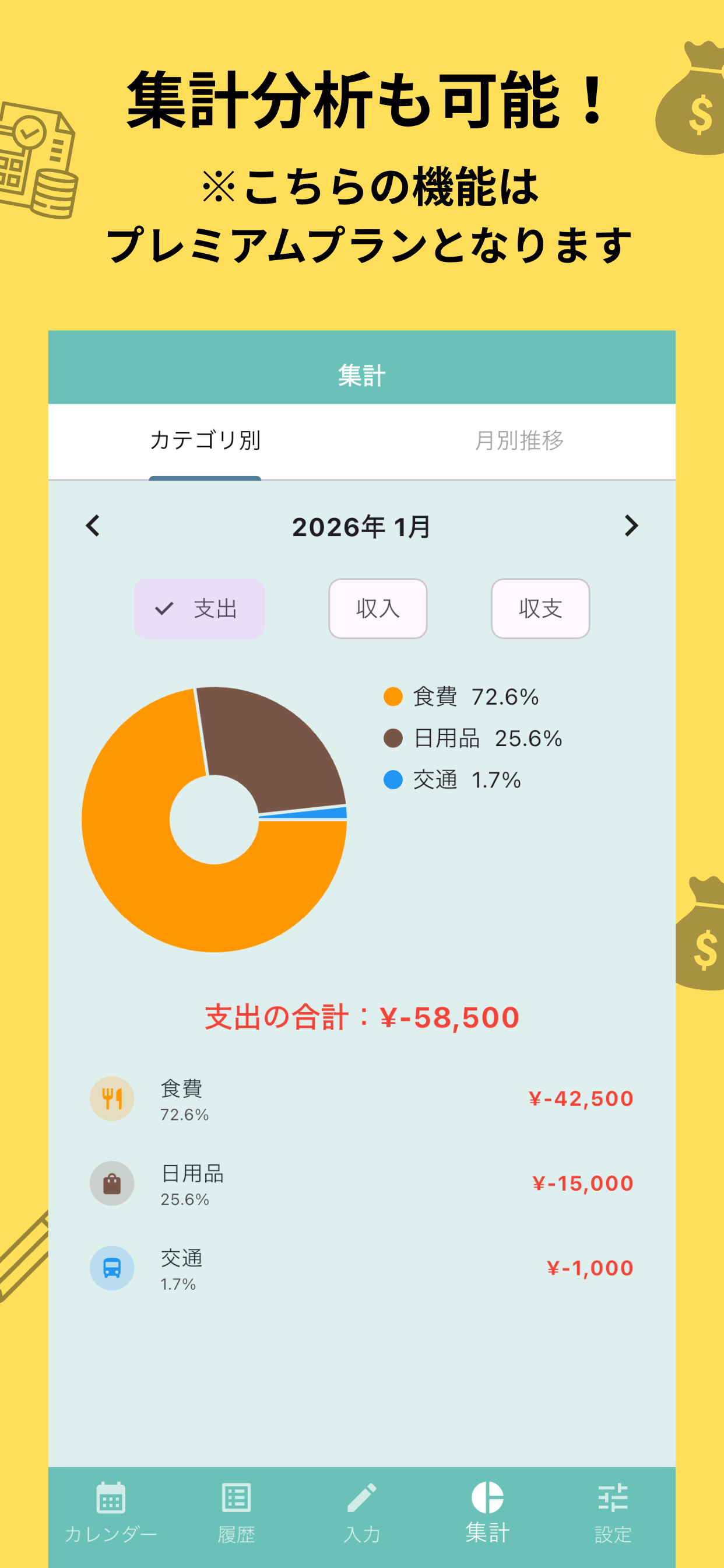 ずぼら家計簿 screenshot 5