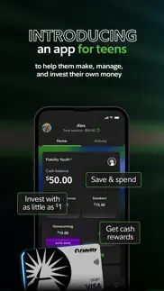 fidelity youth® teen money app iphone screenshot 1