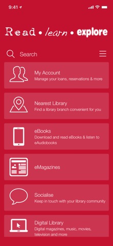 Cork City Libraries app screenshot