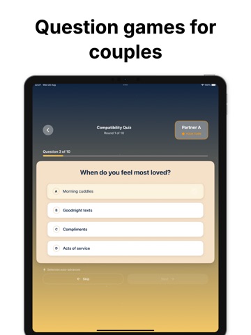 Relationship Game For Couples iPad screenshot