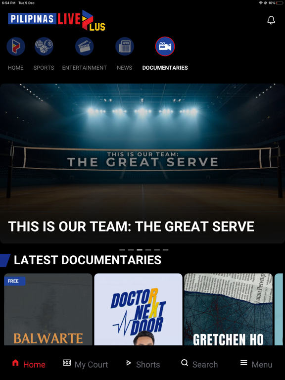 Pilipinas Live Plus iPad screenshot 5 - Sports app