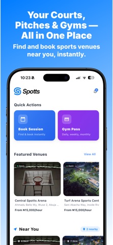 Spotts App Screenshot 1 of 7