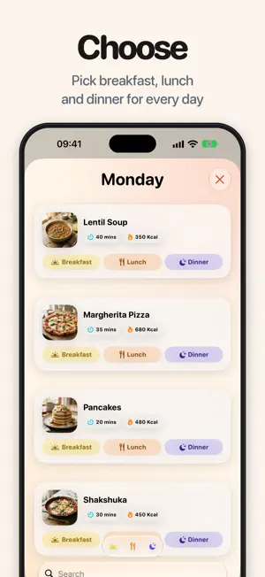 Meals: Weekly Meal Planner screenshot 3