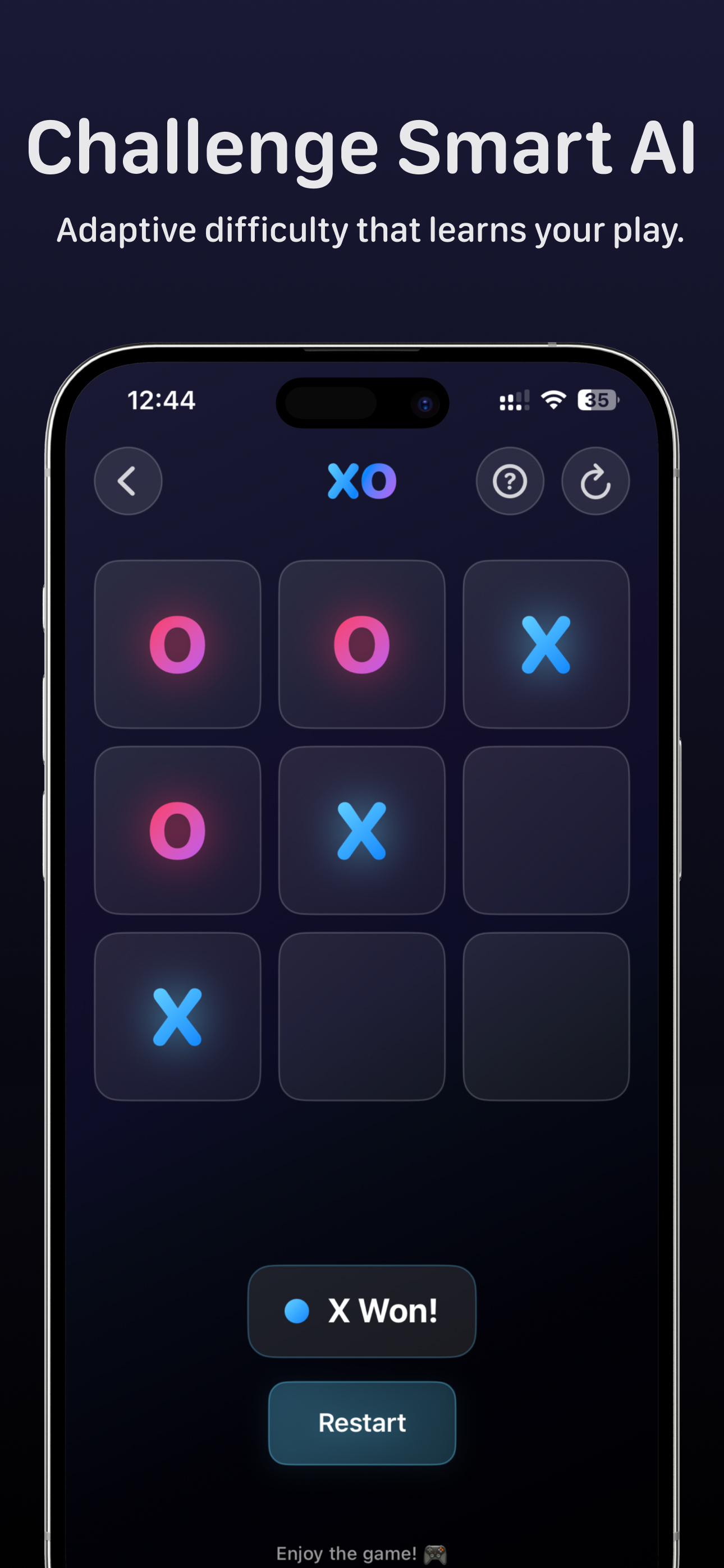XO Glow: Party Tic Tac Toe