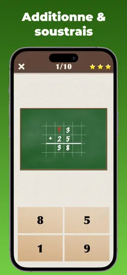 Capture d'écran de Roi Des Maths Jr : École sur iPhone 7