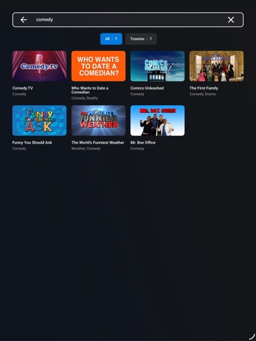 Comedy.tv iPad screenshot