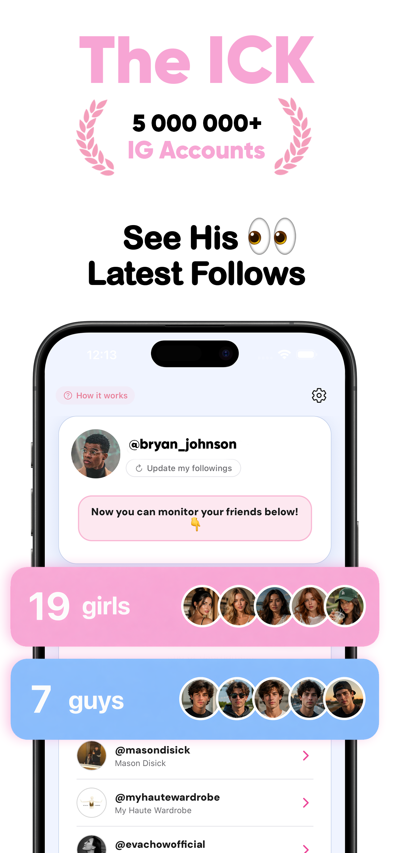 The Ick -Recent Follow Tracker