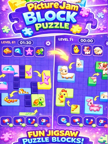 Picture Jam Block Puzzle iPad screenshot