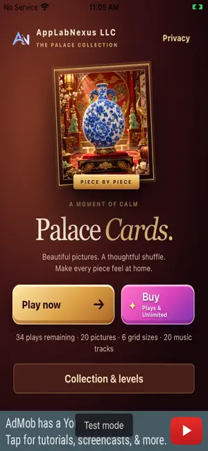 Palace Cards: Sliding Puzzle screenshot 2