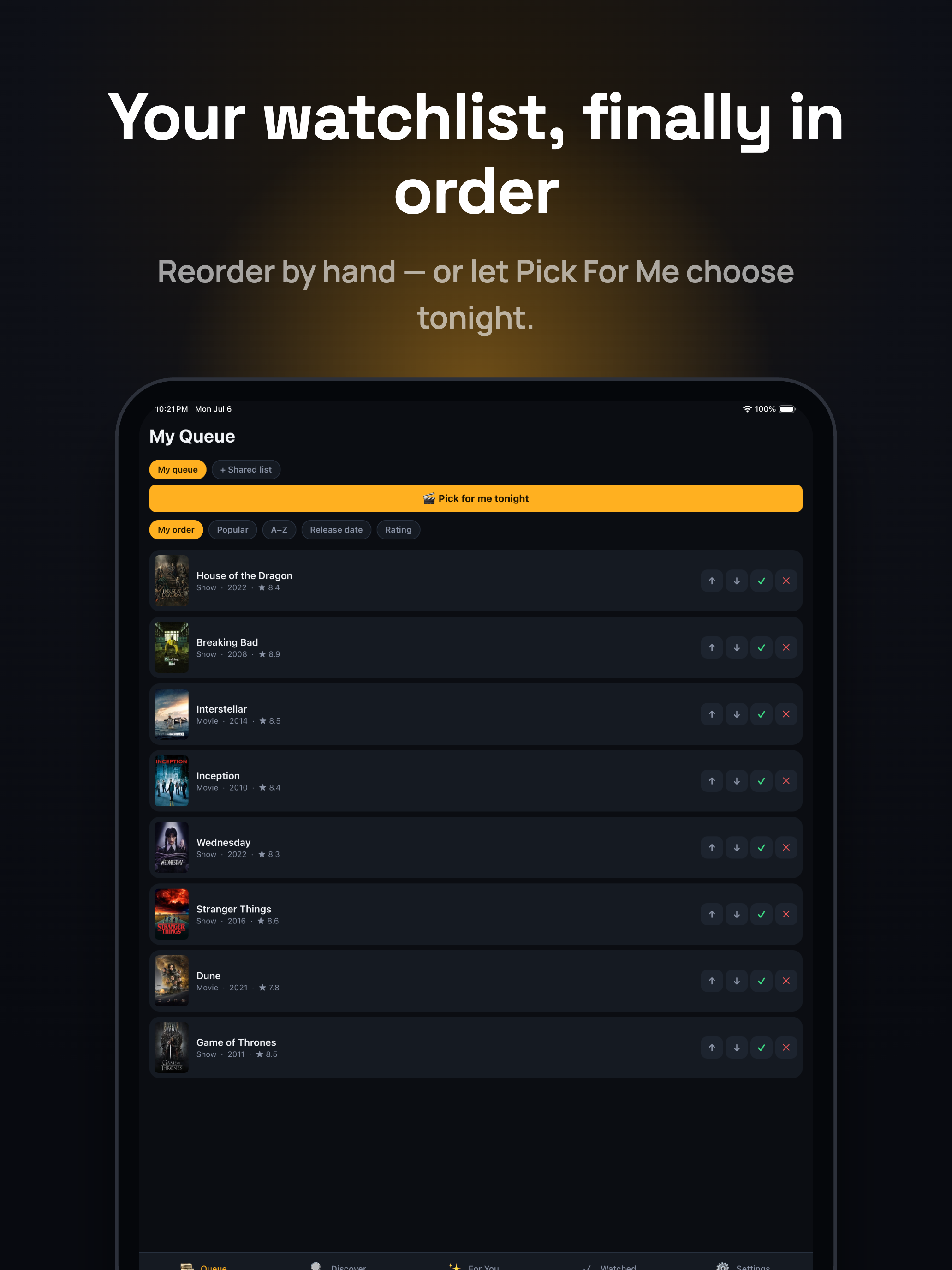 WatchStack: TV & Movie Queue screenshot 5