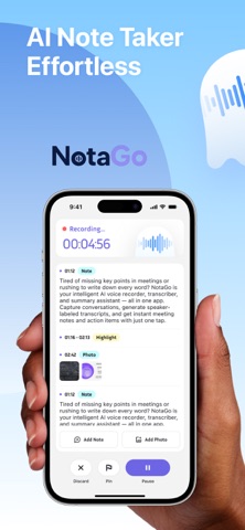 NotaGo - AI Note Taker Screenshot 1 of 8