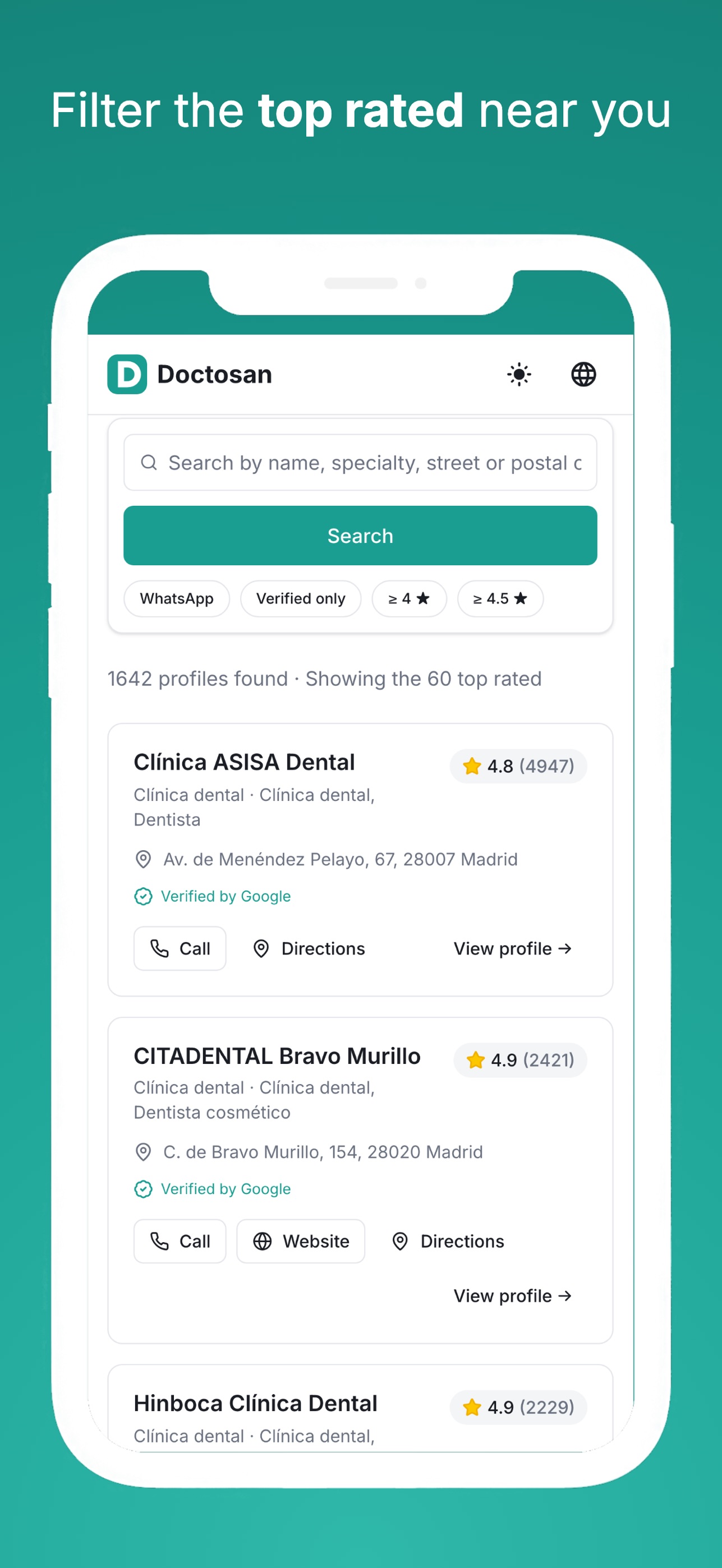 Screenshot 2 of Doctosan: Find Doctors
